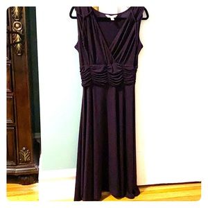 AA studio plum evening cocktail dress